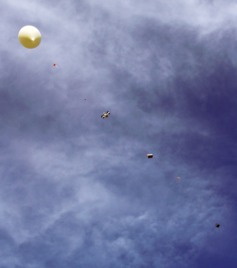Start stratosférického balónu SP-VONT, 1. prosince 2019.